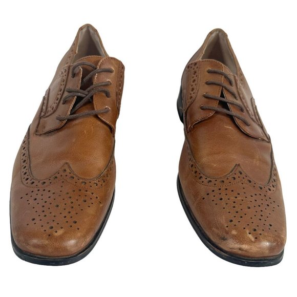 Stacy Adams Mens Dress Shoes Size 7.5M Leather Upper & Linings 24738-221 Brown - Picture 2 of 9